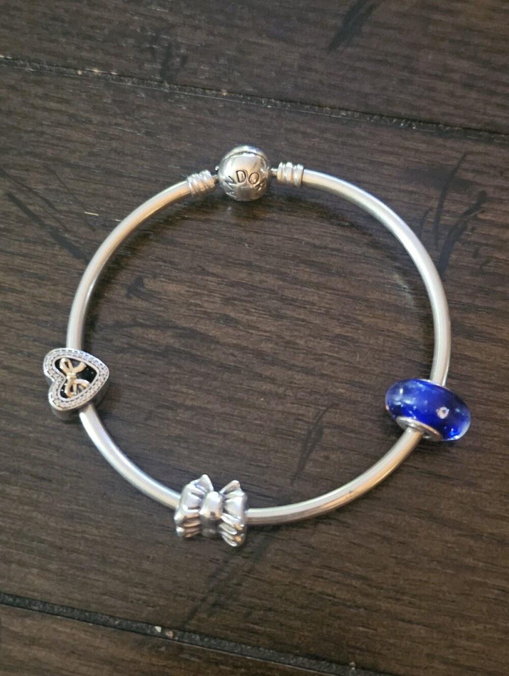 Pandora Bangle With Charms